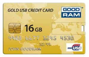 USB флешдрайв GoodRAM CREDIT CARD 16GB Gold