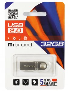 USB флэшдрайв Mibrand Puma 32Gb Silver