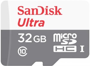 Карта памяти SanDisk microSDHC 32Gb Ultra C10 (SDSQUNR-032G-GN3MN)