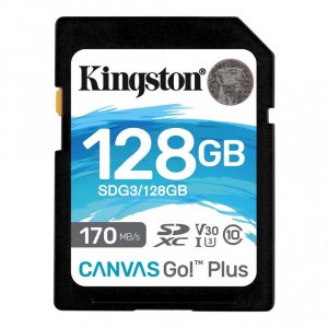 Карта памяти Kingston SDXC memory card 128GB class 10 UHS-I U3 Canvas Go Plus