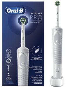 Зубная щетка BRAUN Oral-B Vitality D103.413.3 PRO Protect X Clean Cross Action EB50RB White
