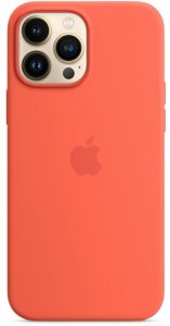 Накладка Apple Leather Case 1:1 для iPhone 13 Pro с MagSafe Nectarine