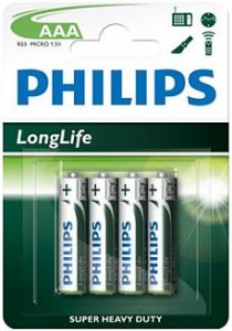 Батарейка Philips LongLife R03-L4B 1x4 шт.