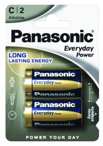 Батарейка Panasonic EVERYDAY POWER C BLI 2 ALKALINE