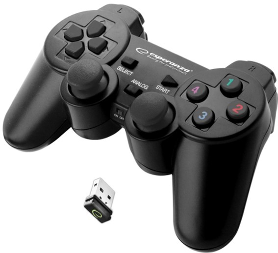 Игровой джойстик Esperanza Gladiator PC / PS3 Black (EGG108K)