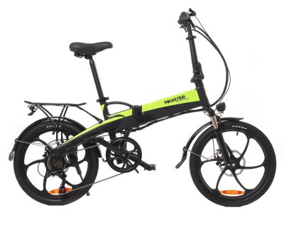 Електричний велосипед Maxxter RUFFER 20 "(чорно-зелений)