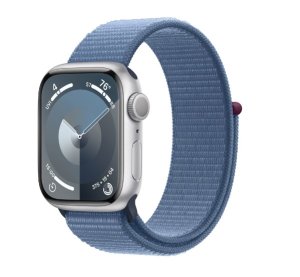 Смарт-часы Apple Watch Series 9 GPS 41mm Silver Aluminum Winter Blue S/L (MR923QF/A) *