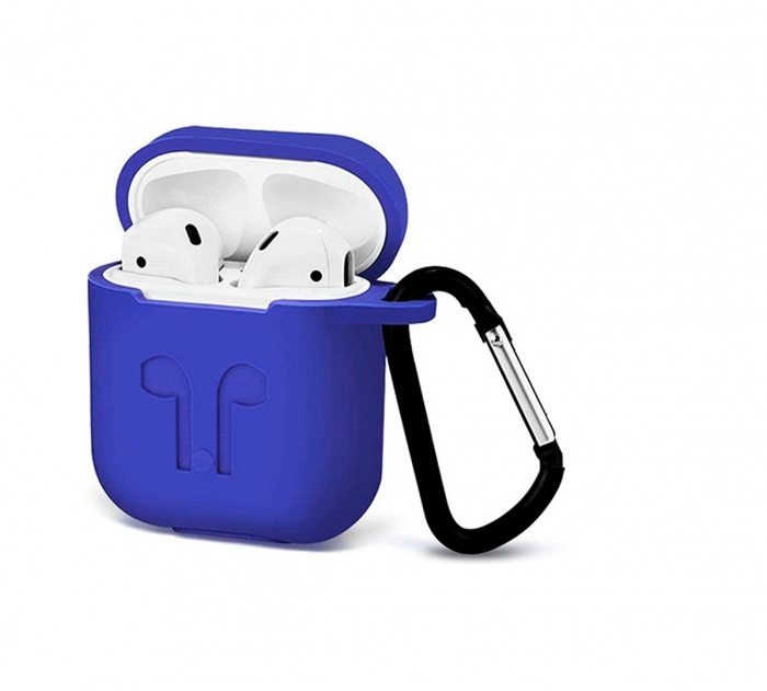 Чохол для навушників AirPods (синій) Silicone Case
