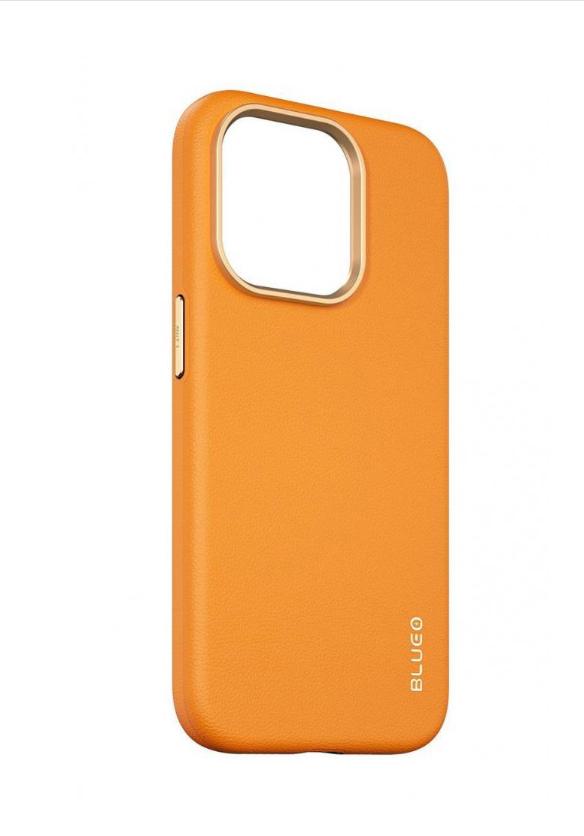 Чехол Blueo Leather Case для iPhone 14 Pro с MagSafe Orange (B52-I14POR)