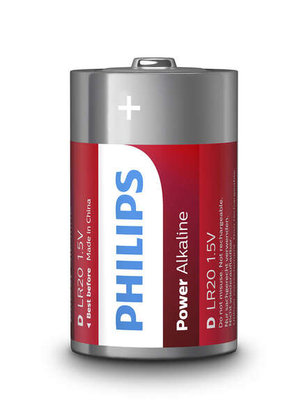 Батарейка Philips Power Alkaline D BLI 2 (LR20P2B/10)