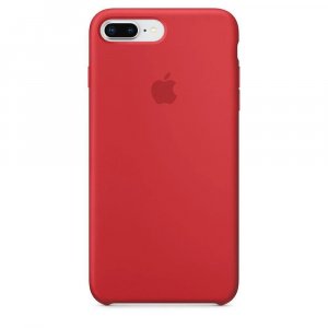 Накладка Silicone Case Full for iPhone 7/8Plus (14) red