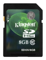 Карта памяти Kingston SDHC 8GB Class 10
