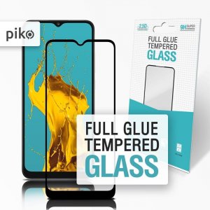 Защитное стекло Piko Full Glue для Samsung A02s (черное)