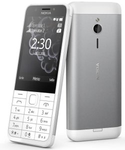 Мобильный телефон Nokia 230 DS Silver White