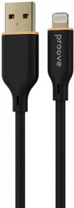 Кабель Proove Jelly Silicone Lightning 2.4A (1m) black (CCJS20001101)