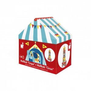 Кубики картонные Janod - Цирк