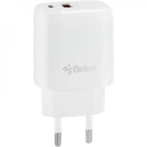 Зарядное устройство Gelius Pro X-Duo GP-HC014 USB + Type-C QC3.0 / PD20W White