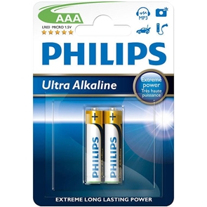 Батарейка Philips ULTRA AAA 1x2 шт.