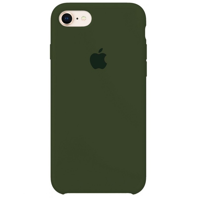 Накладка Silicone Case Full for iPhone 7/8 (48) virid