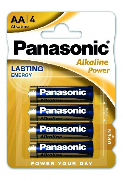 Батарейка Panasonic ALKALINE POWER AA BLI 4 (LR6REB/4BPR)