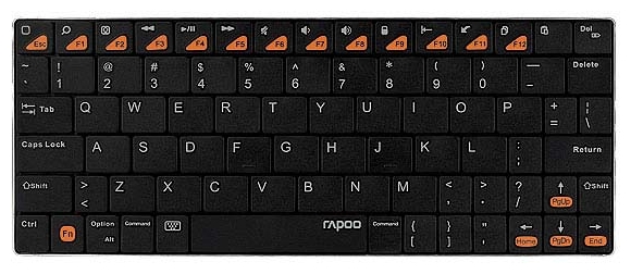 Клавіатура Rapoo Е6300 bluetooth, чорна для iPAD