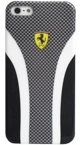 Чехол Ferrari Hard Case Scuderia Carbon Collection Black for iPhone 5 (FESCHCIP5CB)