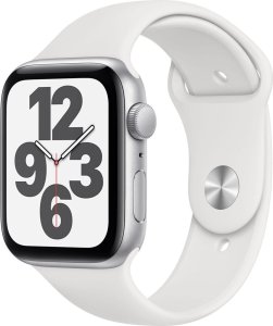 Смарт-часы Apple Watch Series SE 44mm Silver with White Sport Band (MYDQ2) *