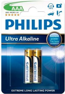 Батарейка Philips Ultra Alkaline LR03-E2B (2 bl)