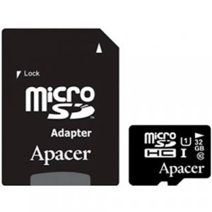 Карта памяти Apacer microSDHC 32Gb UHS-I U1+adapter (R85MB/s)