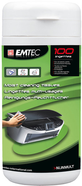 Комплект для чищення Emtec Office Clean Wipes Tube 100pcs