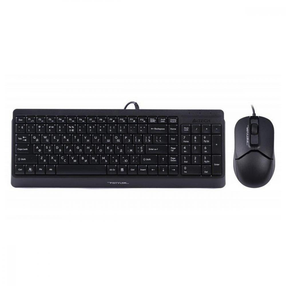 Клавиатура+мышка A4Tech F1512 (Black)