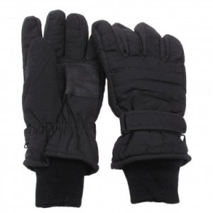 Перчатки с утеплителем и манжетой чёрные MFH (S)