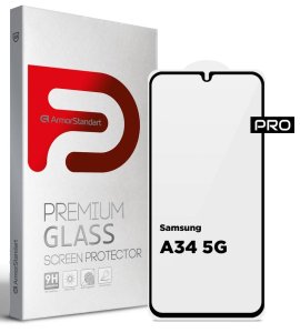 Защитное стекло ArmorStandart Pro для Samsung A34 5G (A346) Black (ARM66207)