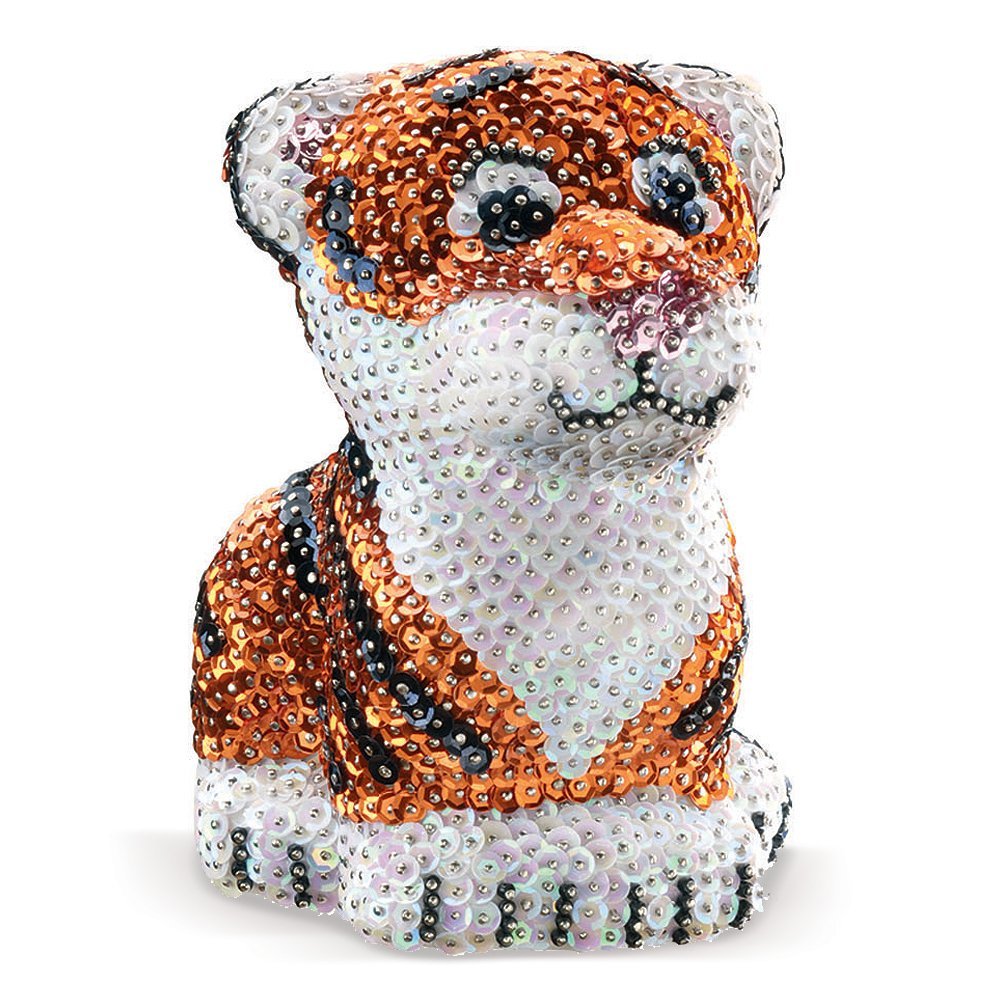 Набір для творчості 3D Tiger Sequin Art