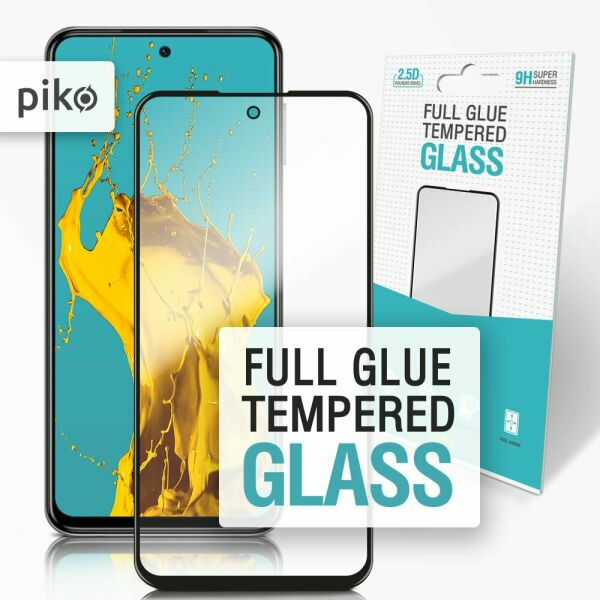 Захисне скло Piko Full Glue для Xiaomi Redmi Note 9S / Note 9 Pro (чорне)