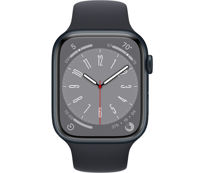 Смарт-годинник Apple Watch Series 8 GPS 41mm Midnight Aluminium Case w Midnight Sport Band (MNP53) *