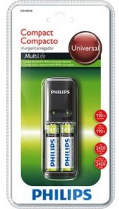 Зарядное устройство Philips MultiLife SCB1280NB 2хАА 2450mAh