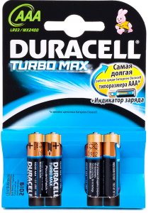 Батарейка Duracell LR03 MX2400 KPD 04*10 Turbo 1x4 шт.