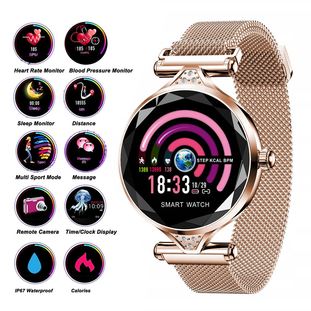 Жіночий годинник-браслет Smart Watch (золоті)