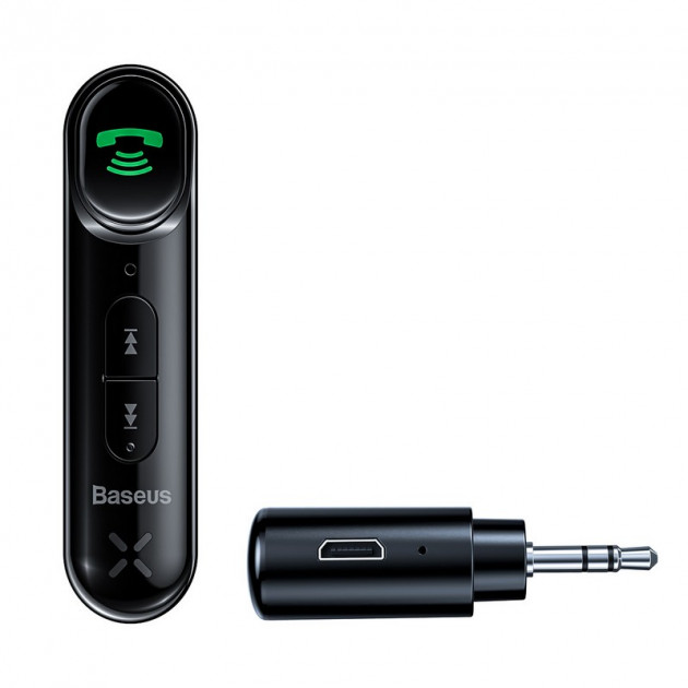 Автомобільний Bluetooth ресивер Baseus Qiyin AUX Car Bluetooth Receiver Black (WXQY-01)