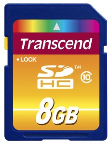 Карта памяти Transcend SDHC 8GB Class 10