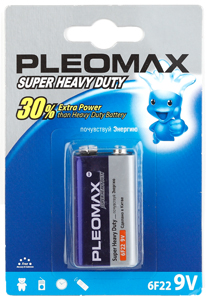 Батарейка Pleomax 6F22 1 шт.