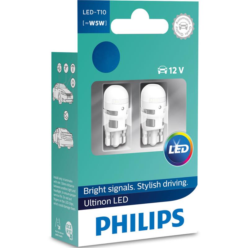 Автолампи Philips Ultinon LED (для салону і сигналів) 11961ULW4X2