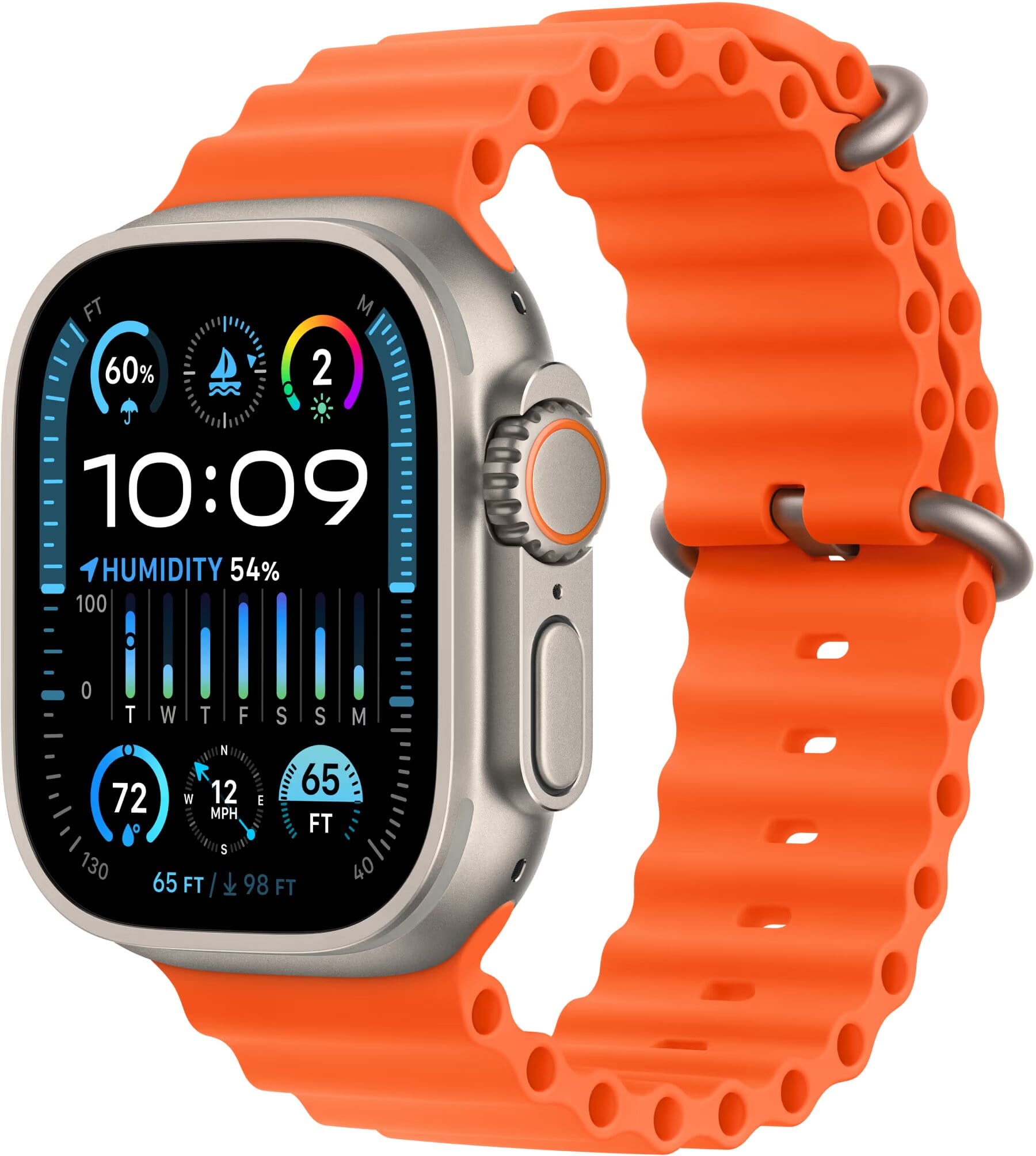 Смарт-годинник Apple Watch Ultra 2 GPS 49mm Titanium Case with Orange Ocean Band