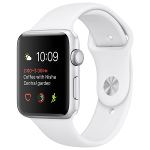 Смарт-часы Apple Watch Series 2 42mm Silver Aluminum Sport Band White (140–210mm)(MNPJ2) *