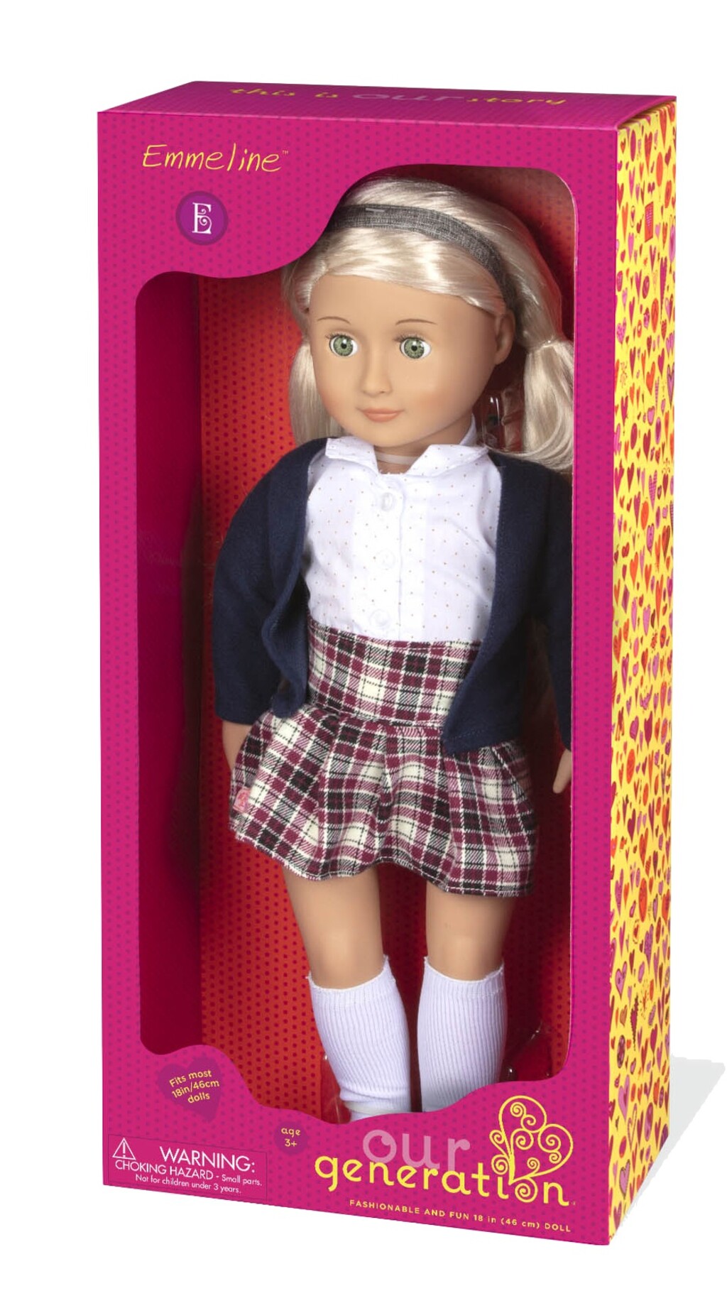 Лялька Our Generation (46 см) Емільєн в шкільній формі