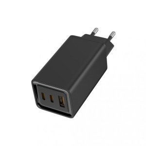 Зарядное устройство для Colorway GaN3 Pro Power Delivery (USB-A + 2 USB TYPE-C) (65W) черный (CW-CHS