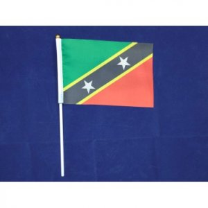 Флажок Сент-Китса и Невиса 14х21см на пластиковом флагштоке
