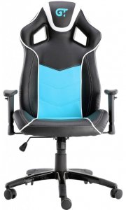 Геймерское кресло GT Racer X-2560 Black/White/Light Blue