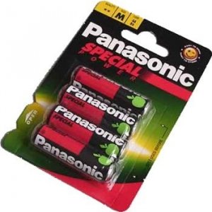 Батарейка Panasonic RED ZINK угольно-цинковая AAA (R3) блистер, 4 шт. R03REL / 4BP